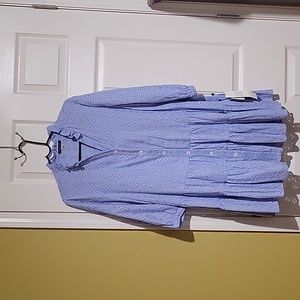 NWT Tommy Hilfiger eyelet dress in blue size 4
